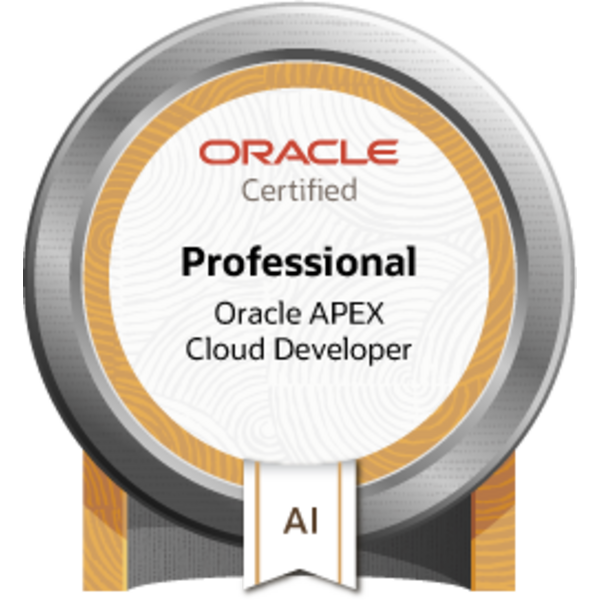 Oracle APEX Cloud Certified Developer Professional